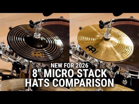 Meinl Cymbals - 8" Micro Stack Hats Comparison - New For 2026