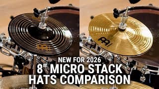 Meinl Cymbals - 8" Micro Stack Hats Comparison - New For 2026