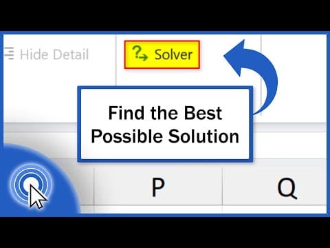How To Use Solver In Excel (quick And Easy)