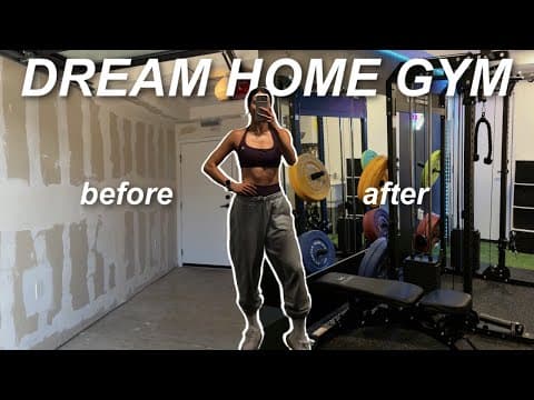 Garage Home Gym Transformation (start To Finish)