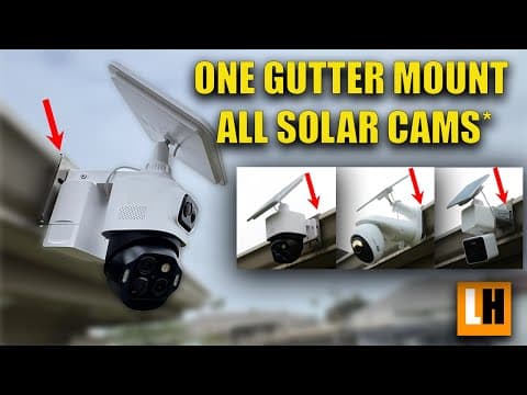 No-drill Gutter Mount For Solar Cams! (eufy, Wyze, Tapo)