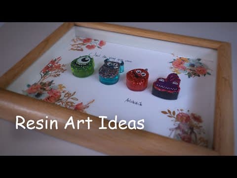 New Resin Art Ideas  For Beginners | Resin Monster Inc Inspired | Epoxy Resin Charms Ideas