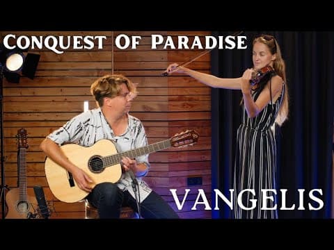 Vangelis - Conquest Of Paradise Soundtrack | Acoustic Fingerstyle Guitar Cover With Violin