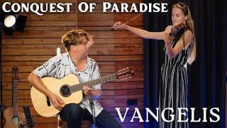 Vangelis - Conquest Of Paradise Soundtrack | Acoustic Fingerstyle Guitar Cover With Violin