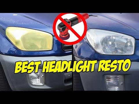 Best Headlight Restoration Method (that Actually Lasts!)