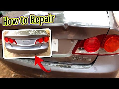 Car Bumper Repair & Paint // Car Dent Remove // Car Damage Repair
