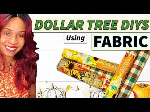 Dollar Tree Fabric Fall Decor Ideas That Look Expensive ✨