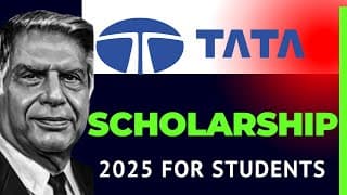 Tata Biggest Opportunity For Students | Tata Just Launched Scholarship Program 2025