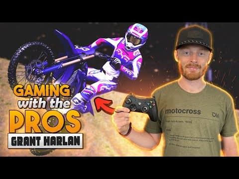 Pro Motocross Racer Grant Harlan Talks Sim Games & Racing In Hawaii While Playing Mx Bikes!