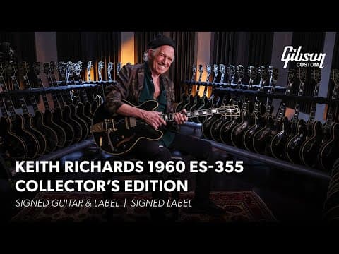 Introducing The Gibson Custom Keith Richards 1960 Es-355 Collector's Edition