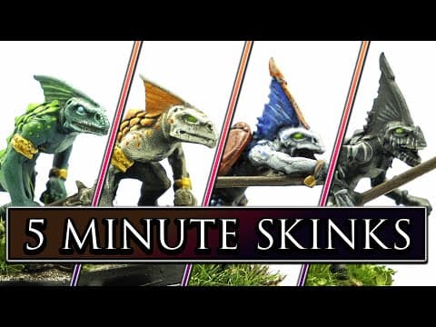 Five Minute Skinks - Speedpainting Hacks For Lizardmen