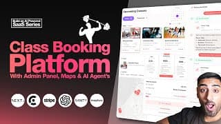 🔴 Lets Build A Class Booking Saas Platform With Next.js 16! (sanity, Clerk Billing, Ai Agents, Maps)