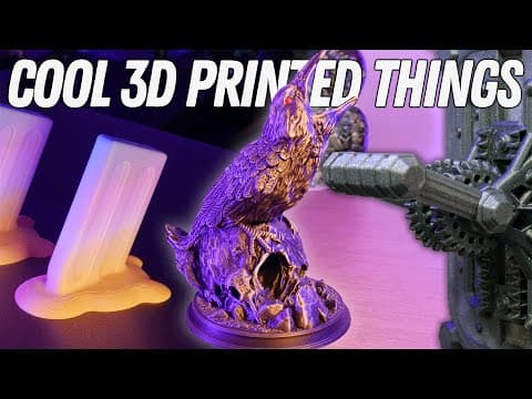 3d Printing Time Lapse Compilation - Cool Models To Print This Week! Elegoo Neptune 4 Plus 3dprinter
