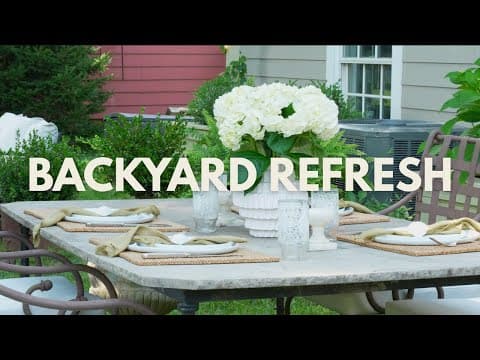 Refreshing Our Backyard For Summer | Potted Garden, New Plants, Outdoor Tidy-up