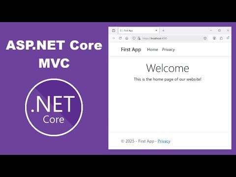 Create Asp.net Core Mvc (model-view-controller) Application Using Visual Studio