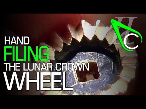 Hand Filing The Lunar Crown Wheel