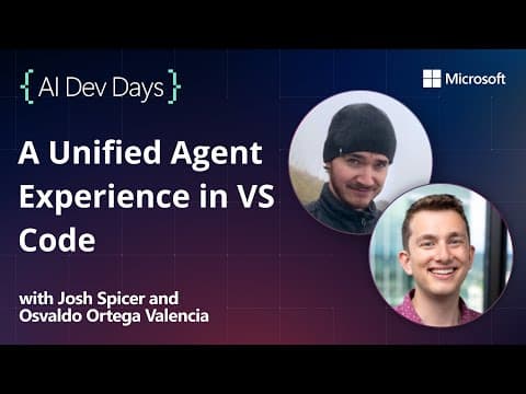 A Unified Agent Experience In Vs Code