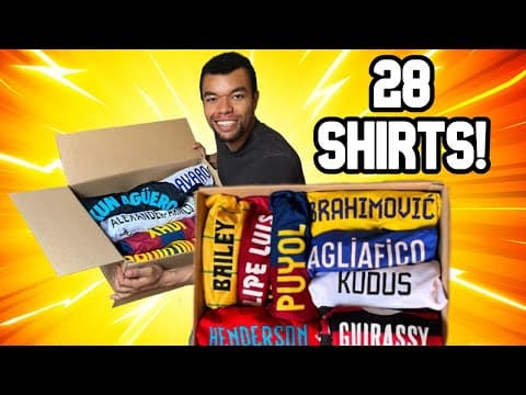I Printed 28 Football Shirts For A Subscriber!