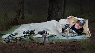 Overnight In A $7 Harbor Freight Cowboy Bedroll