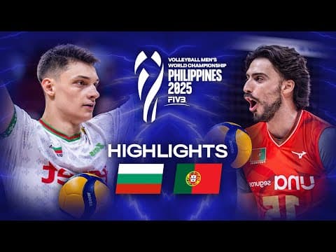 Bulgaria 🇧🇬 Vs. Portugal 🇵🇹 - Highlights | Men's World Championships 2025