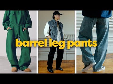 How To Style Barrel Leg Jeans/pants