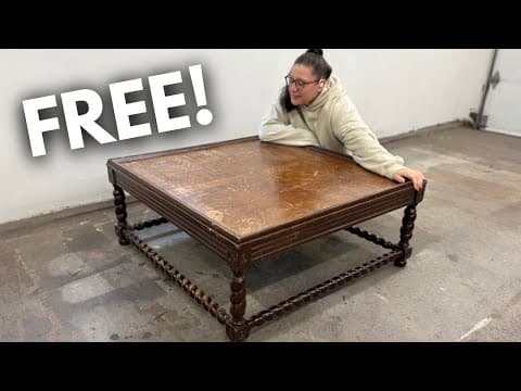 Stripping, Staining & Saving A Free Barley Twist Table | Furniture Restoration