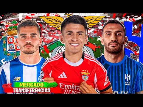 10 Transferencias Confirmadas | Rumores 25/26! Thiago Almada Benfica, André Silva Porto, Pavlidis ..