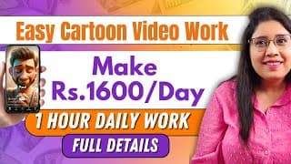Make Cartoon Video To Earn Rs.1600/day | Complete Ai Animation Course | 100% Free | Very Easy