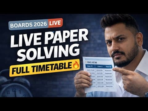 Board Simulation Papers Live | Complete Paper Solving Timetable Explained