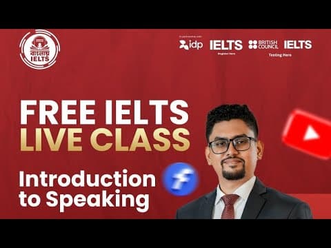 Free Ielts Live Class - "introduction To Speaking" By Banglay Ielts