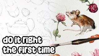 How To Sketch For Watercolor ✦ Tips For Better Watercolor Paintings