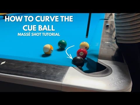 How To Curve The Cue Ball | Massé Pool Shot Tutorial