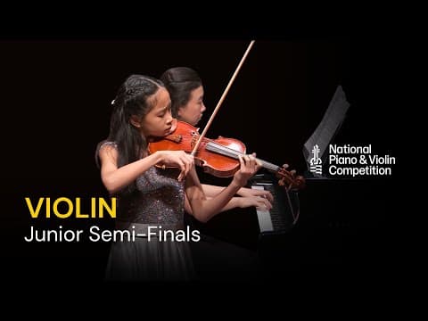 Violin Junior Semi-finals | National Piano & Violin Competition 2025