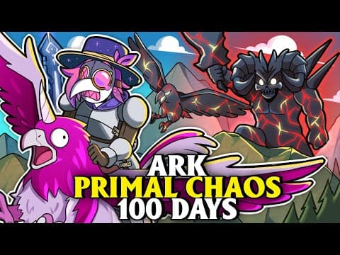 I Spent 100 Days In Ark Primal Chaos... Here's What Happened!