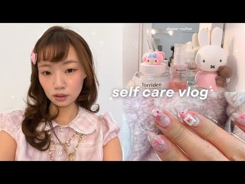 ⊹˚. Self Care Vlog: Shower Routine, Hair Care, Recover & Reset, Skincare & More