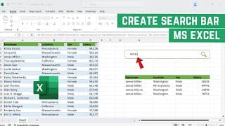 Create A Real-time Search Bar In Excel (no Vba!)