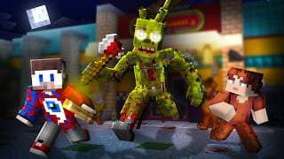 😱я Добавил Мимик Спрингтрапа В Майнкрафт И Он Преследовал Нас.. Самое Страшное Существо Fnaf Mimic