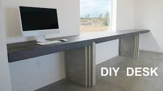 I Built A 14-foot Brutalist Desk