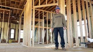 Restoring A $7,000 Mansion: Building A New Living Room