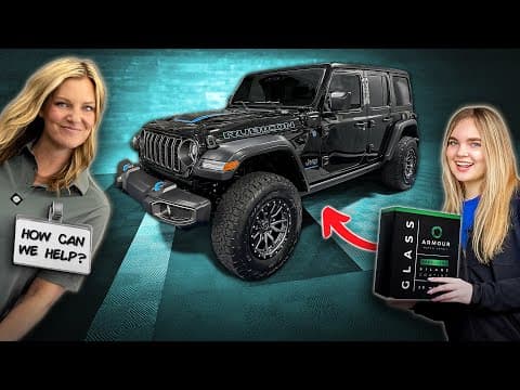 Cleaning A Jeep Rubicon 4xe While Answering Questions