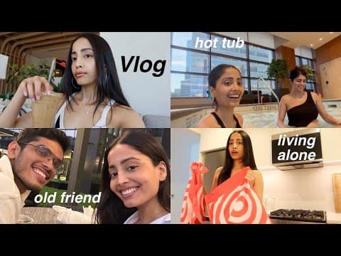 Vlog: Productive Night Routine, Friend Visits, Cooking & Chats
