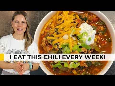 High Protein Turkey Chili (no Beans, Big Volume) | Easy Recipe