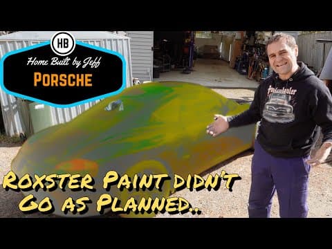Roxster Paint Doesn't Go As Planned - Porsche 986 Boxster V8 Engine Swap Track Car Build 37