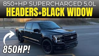 850+hp Supercharged Ford F-150 5.0l V8 W/ Headers & Black Widow Race Venom!