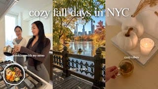 Healthy Girl Fall Days With My Mom 🍁 | Healthy Habits, Korean Skincare, & cooking korean food!