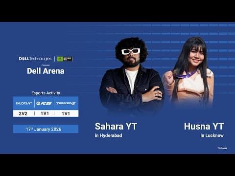 Dell Arena Ft. Husna Yt & Sahara Yt | 17 January | Lucknow & Hyderabad