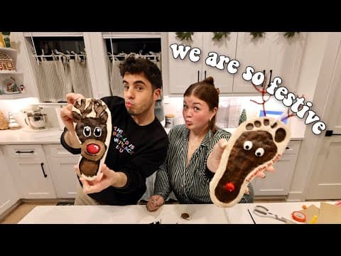 Making Christmas Ornaments Ft. Our Feet