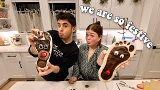 Making Christmas Ornaments Ft. Our Feet