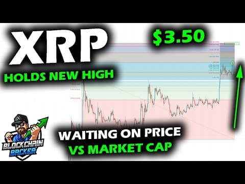 Xrp Price Chart Holds The New All Time High Close, Looking For Signs On Price Vs Market Cap