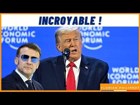« imbécile ! » : Trump Démonte Macron Et Davos !